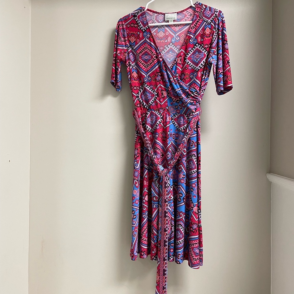 Donna Morgan pink dress size 4 petite